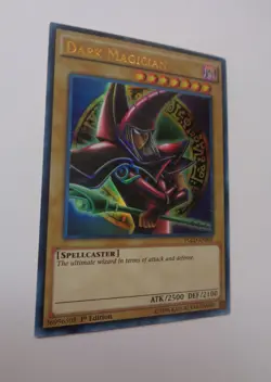 Dark Magician YGLD-ENB02 (Ultra Rare, 1st Edition, Played / LP) Yugioh - Image 1