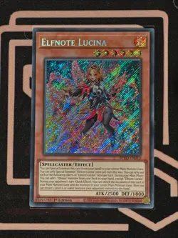 BPRO-EN010 Elfnote Lucina Secret Rare 1st Edition YuGiOh - Image 1