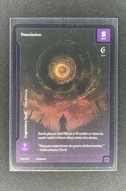 Wonders of the First Existence Desolation Card 017/401 Mythic Paper Edition - Image 1