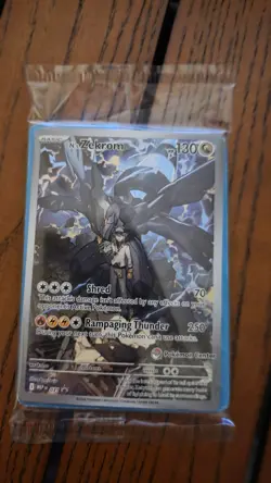 Pokemon Center N's Zekrom 031 Black Star Promo Card I PC STAMPED I Sealed - Image 2