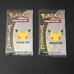 Pokemon Celebrations Booster Packs 8 Cards Trading Card Game Pikachu - Image 1