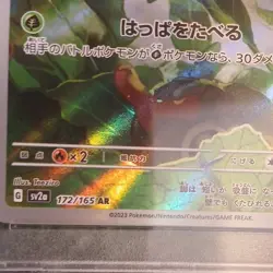 Pokemon Caterpie 172/165 Art Rare Holo SV2a Card 151 Japanese PSA 8 - Image 3