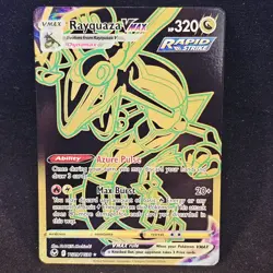 Pokemon Silver Tempest Rayquaza VMAX TG29/TG30 Secret Rare Black Gold Card - Image 1