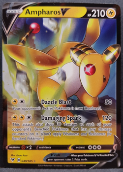 Ampharos V 049/185 Vivid Voltage Pokemon Pokemon Card English Near Mint - Image 1