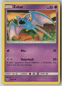 Zubat 64/214 Pokemon Unbroken Bonds Common Near Mint Card (NM) 1 - Image 1