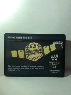 WWE RAW DEAL 2004 UNITED STATES US TITLE BELT Ultra Rare CCG Wrestling Foil Card - Image 1