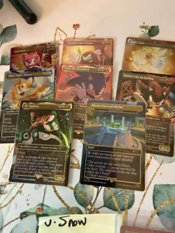 Magic The Gathering Sonic Secret Lair - Sonic Friends And Foes Foil Set MTG - Image 1