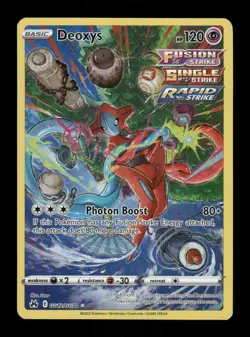 Pokemon Deoxys Ultra Rare Crown Zenith: Galarian Gallery GG12/GG70 NM - Image 1