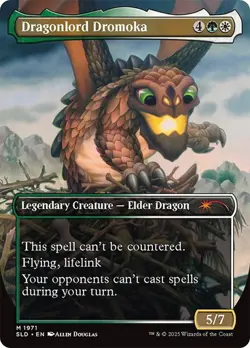 Magic The Gathering MTG DRAGONLORD DROMOKA FOIL Secret Lair NM - Image 2