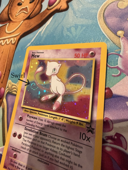 Mew - Wizards Black Star Promo - #9 - Holo - English - Pokemon TCG **SWIRL** - Image 3