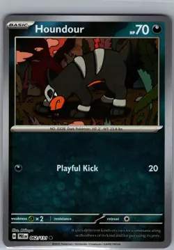 Houndour 062/131 Common - Pokemon SV: Prismatic Evolutions - Masterball (NM) - Image 1