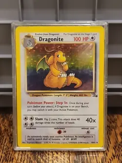 Pokemon TCG Dragonite 4/62 Fossil Unlimited Holo Rare - Image 1
