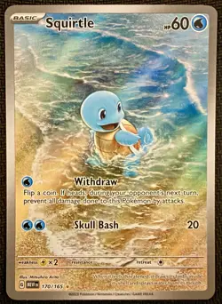 Pokemon TCG Squirtle 170 IR SV: 151 2023 NM/Single - Image 1