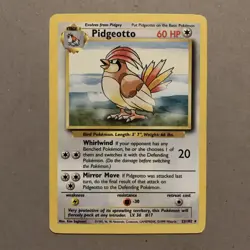Pokemon TCG | Pidgeotto 22/102 | Base Set Rare | Lightly Played - Image 1