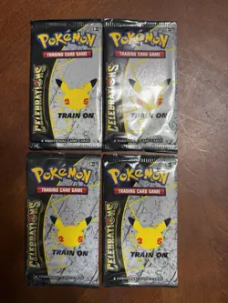 Pokemon TCG: Sword & Shield- (4) CELEBRATIONS Booster Packs- NEW/FACTORY SEALED - Image 1