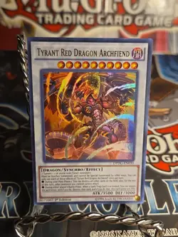 Yugioh Tyrant Red Dragon Archfiend DPDG-EN030 Ultra Rare 1st Edition NM - Image 1