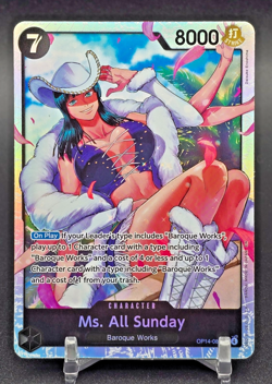 One Piece TCG The Azure Sea's Seven Ms. All Sunday (SR) #OP14-084 - Image 1