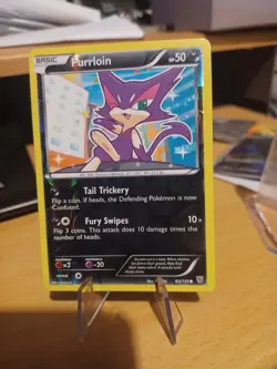 Pokemon Card Purrloin 82/135 Plasma Storm Reverse Holo MINT - Image 1