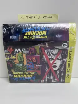 COLLECTOR Booster Box MARCH OF THE MACHINE: AFTERMATH 12 pack sealed New MTG - Image 1