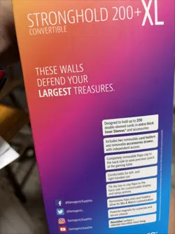 Gamegenic Stronghold 200+ XL Blue convertible deck box - Image 2