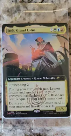 SEALED Iroh, Grand Lotus - Extended Art Foil Promo - BoxLunch Magic MTG Avatar - Image 1