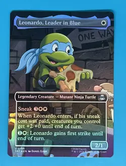 Leonardo, Leader in Blue (Borderless) Teenage Mutant Ninja Turtles Foil - Image 1
