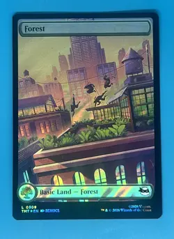 Forest 0309 SURGE FOIL Land Full Art TMNT Teenage Mutant Ninja Turtles - Image 1