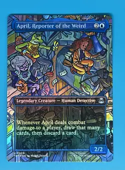 April, Reporter of the Weird (Borderless) Teenage Mutant Ninja Turtles Foil - Image 1