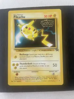 Pikachu (Movie Promo) 4/53 WoTC Promo Pokemon MP Normal CREASE - Image 1