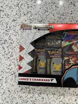 Pokemon 25 Celebrations Lance's Charizard V Collection Box Exclusive New Sealed - Image 2