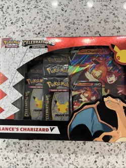 Pokemon 25 Celebrations Lance's Charizard V Collection Box Exclusive New Sealed - Image 3
