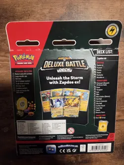 Pokemon Deluxe Battle Deck Zapdos ex/Miraidon ex -NEW - Image 2