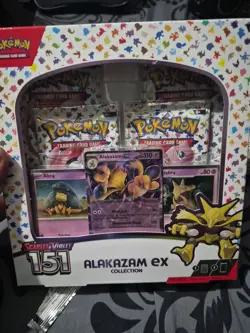 2023 Pokemon Scarlet & Violet 151 Alakazam EX Collection Box Factory Sealed X 3 - Image 2