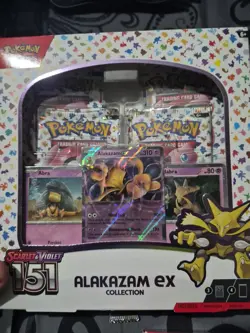 2023 Pokemon Scarlet & Violet 151 Alakazam EX Collection Box Factory Sealed X 3 - Image 3
