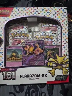 2023 Pokemon Scarlet & Violet 151 Alakazam EX Collection Box Factory Sealed X 3 - Image 4