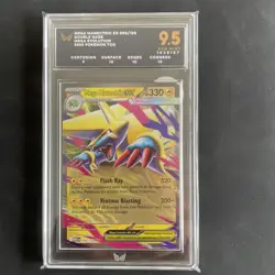 ARK 9.5 GEM/MT Mega Manectric EX 050/132 Double Rare Mega Evolution Pokemon TCG - Image 1