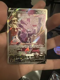2021 Pokemon SWSH Fusion Strike Genesect V #255/264 - Image 1