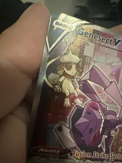 2021 Pokemon SWSH Fusion Strike Genesect V #255/264 - Image 4