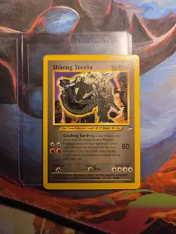 Pokemon SHINING STEELIX 112/105 - NEO DESTINY SET HOLO - LP but Has MARK - Image 1