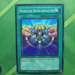 Monster Reincarnation RDS-EN045 1st Edition 1996 Yugioh LP - Image 1