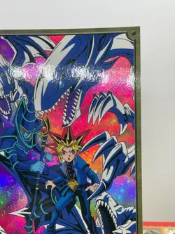 Yugioh Yugi Dark Magician Blue Eyes banpresto 1998 toei postcard No.0068 Holo - Image 2