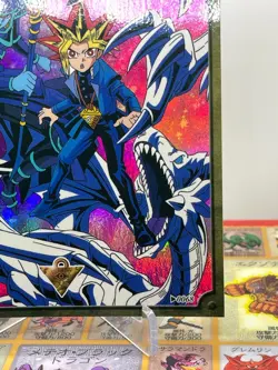 Yugioh Yugi Dark Magician Blue Eyes banpresto 1998 toei postcard No.0068 Holo - Image 4