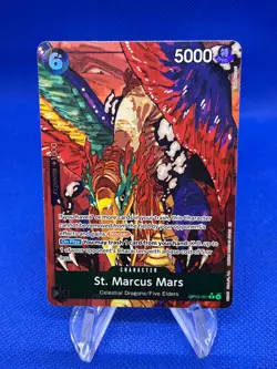 One Piece Carrying On His Will St Marcus Mars OP13-091 Alternate Alt Art Rare NM - Image 1