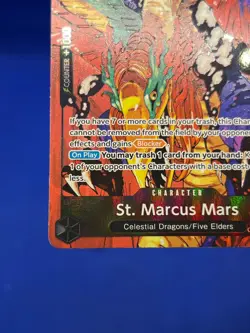 One Piece Carrying On His Will St Marcus Mars OP13-091 Alternate Alt Art Rare NM - Image 5