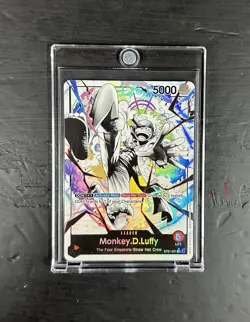 One Piece ST21-001 Monkey D Luffy Gear 5 Starter Deck 21 Alt Art Parallel - Image 1