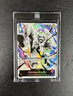 One Piece ST21-001 Monkey D Luffy Gear 5 Starter Deck 21 Alt Art Parallel - Image 2