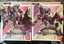 Gundam Card Game ENG Starter Decks ST07 Celestial Drive + ST08 Flash of Radiance - Image 1