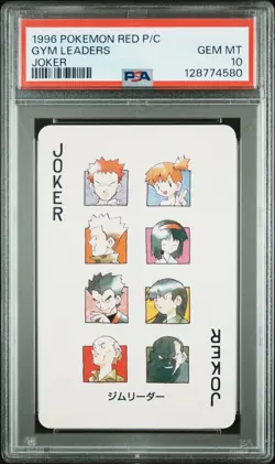 Pokemon Red Gym Leaders Misty Sabrina Playing Poker Card 1996 PSA 10 GEM MINT - Image 1