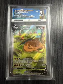 2022 Pokemon Charizard V SWSH260 Black Star Promo - ACE Mint 9 Graded Card - Image 1