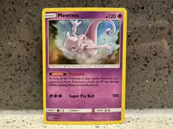 Mewtwo SM77 Black Star Promo Sun And Moon Pokemon Card Near Mint - Image 1